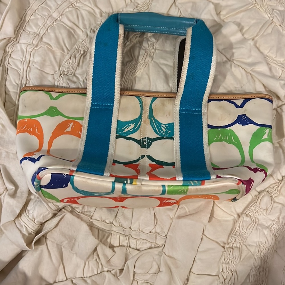 Coach small handbag multicolor Cs - Picture 2 of 5
